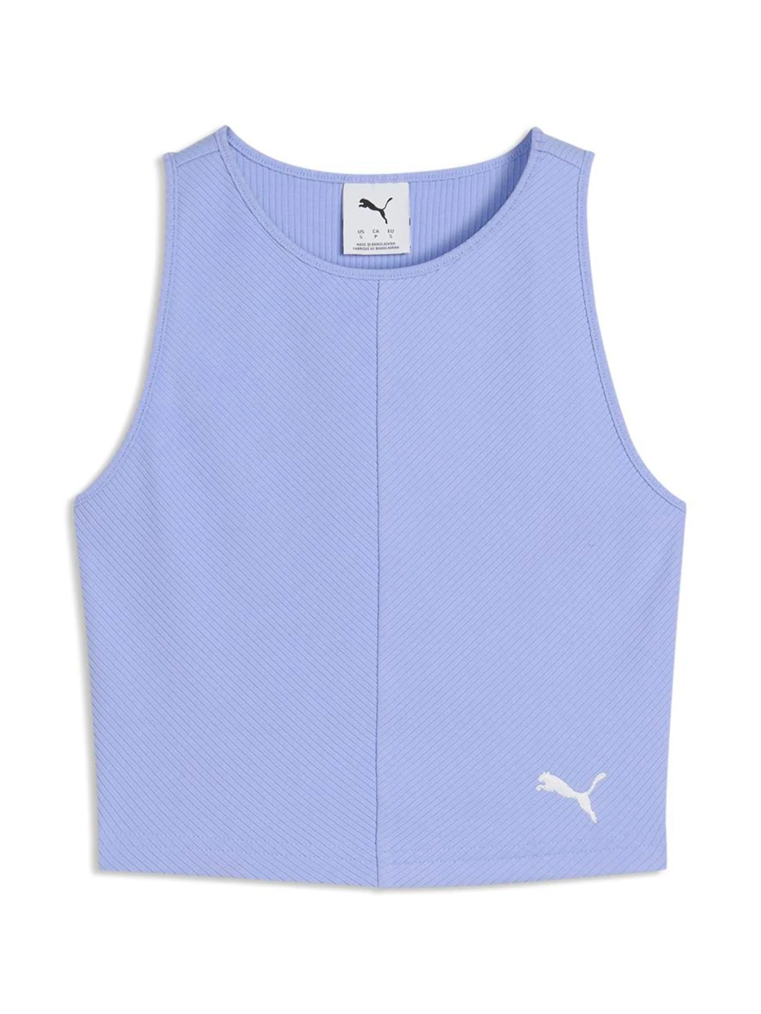 POLO MUJER PUMA MORADO RIBBED - 1
