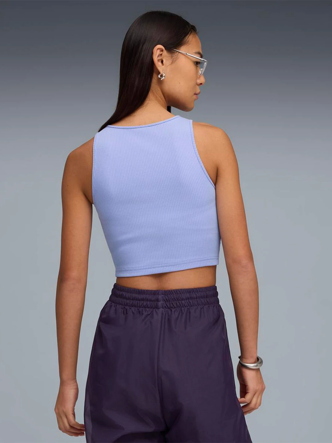POLO MUJER PUMA MORADO RIBBED - 4