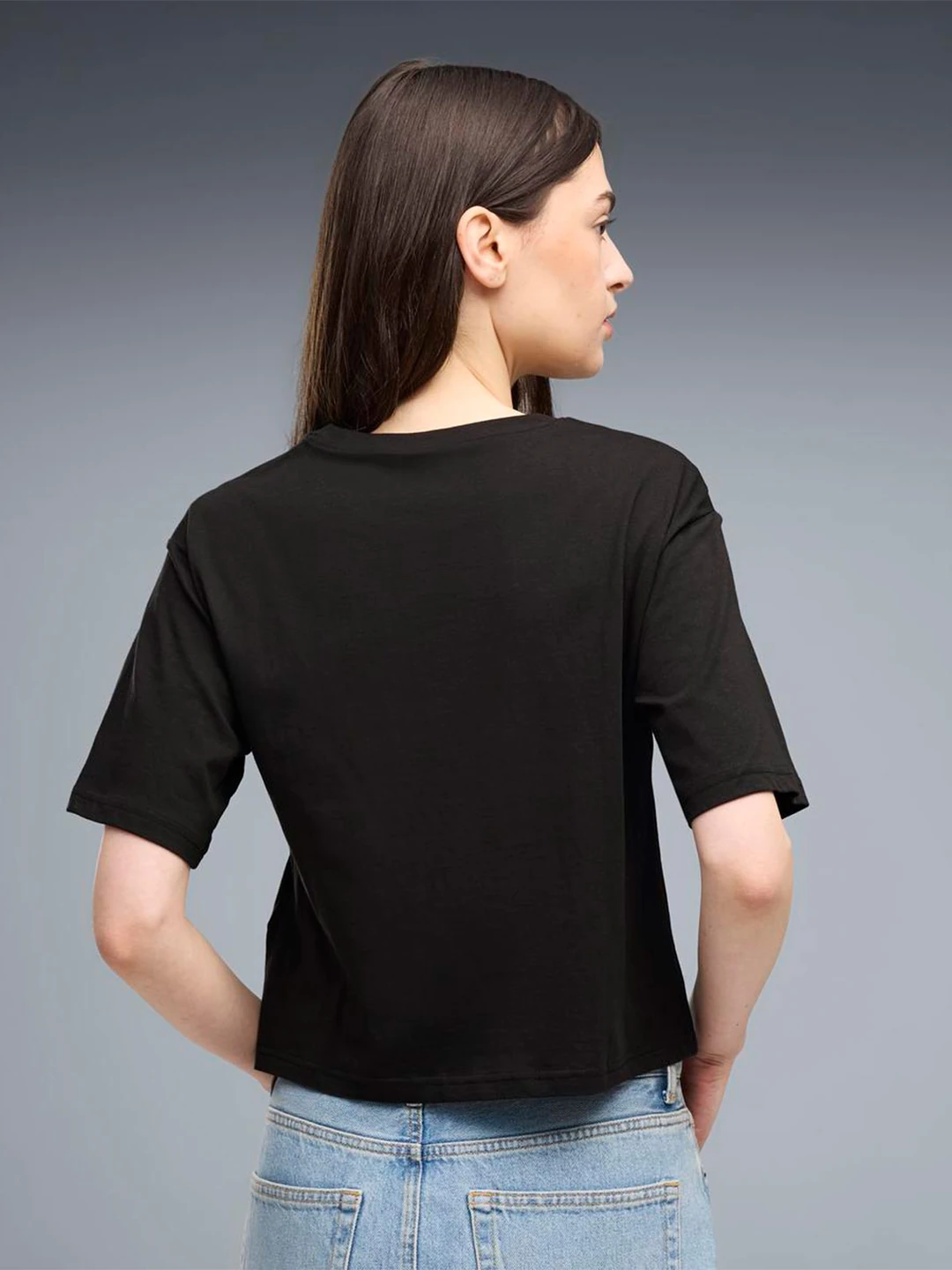 POLO MUJER PUMA NEGRO CROPPED - 4