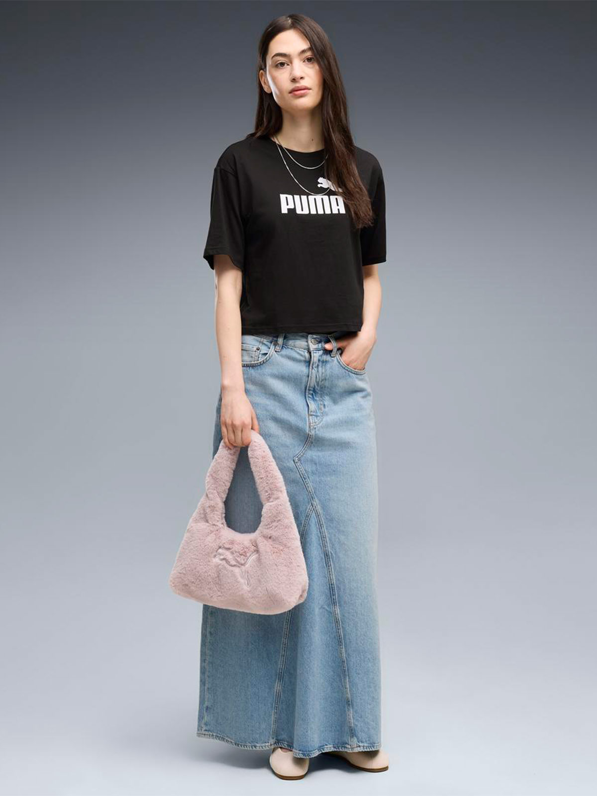 POLO MUJER PUMA NEGRO CROPPED - 5