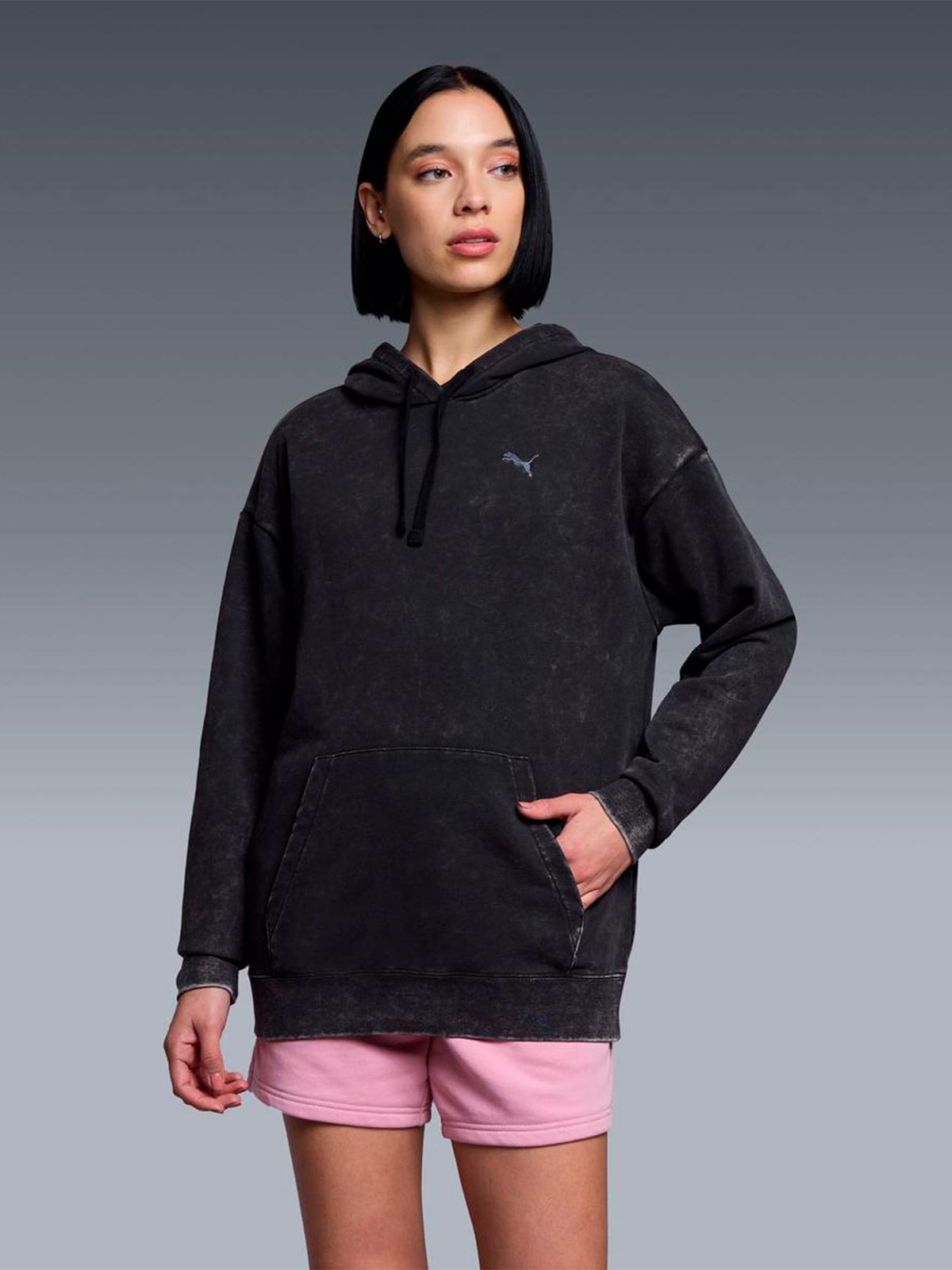POLERA DEPORTIVA MUJER PUMA NEGRO RELAXED - 3