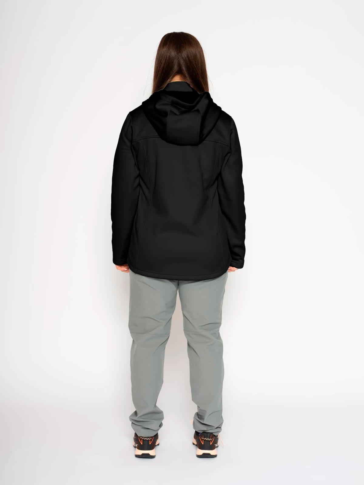 CASACA DEPORTIVA MUJER REEBOK NEGRO SOFTSHELL - 3