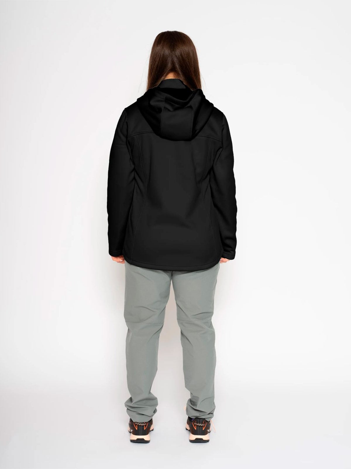 CASACA DEPORTIVA MUJER REEBOK NEGRO SOFTSHELL - 3