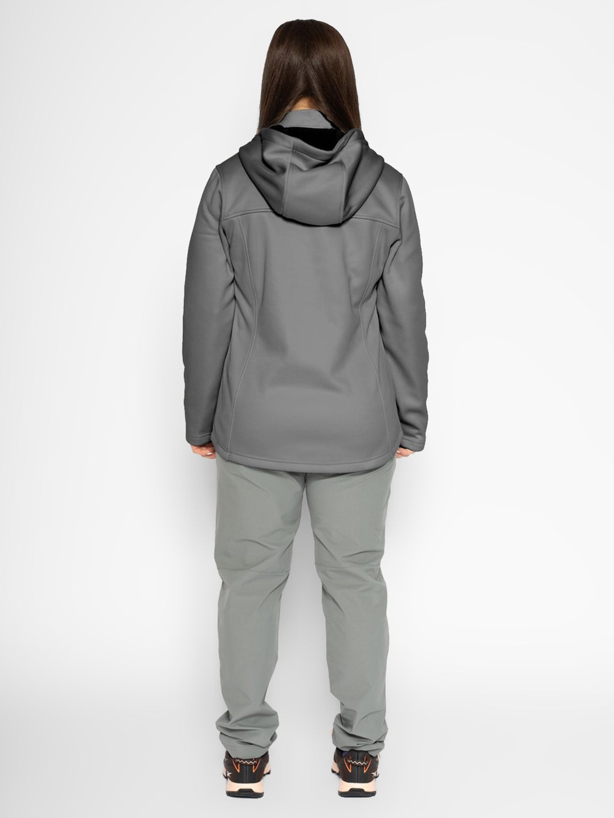 CASACA MUJER REEBOK SOFTSHELL GRIS - 2