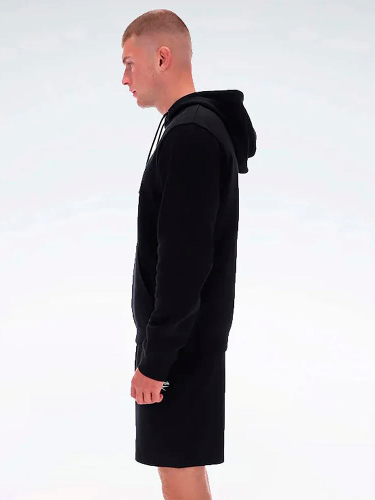 POLERA DEPORTIVA ALGODÓN HOMBRE REEBOK NEGRO SMALL LOGO - 3