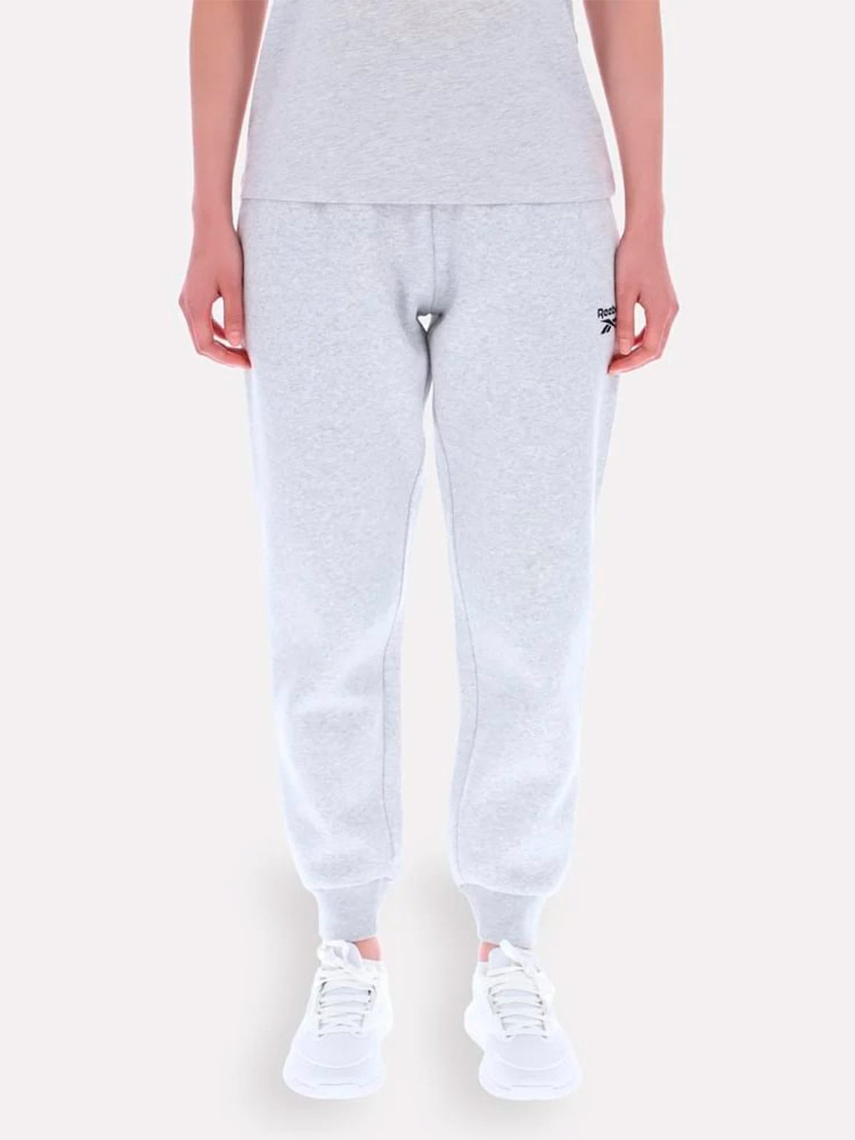PANTALÓN BUZO ALGODÓN MUJER REEBOK GRIS - 1