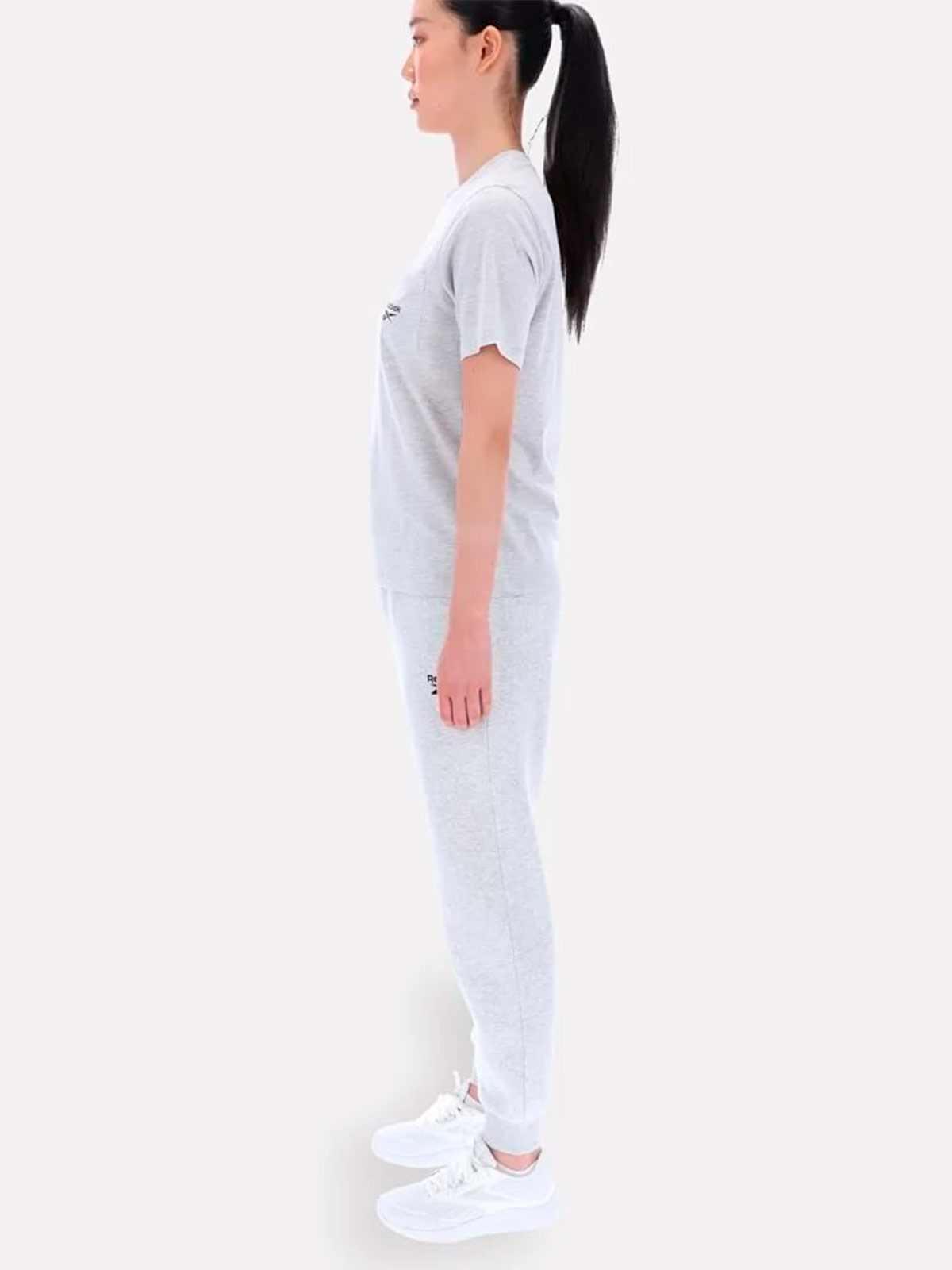 PANTALÓN BUZO ALGODÓN MUJER REEBOK GRIS - 6