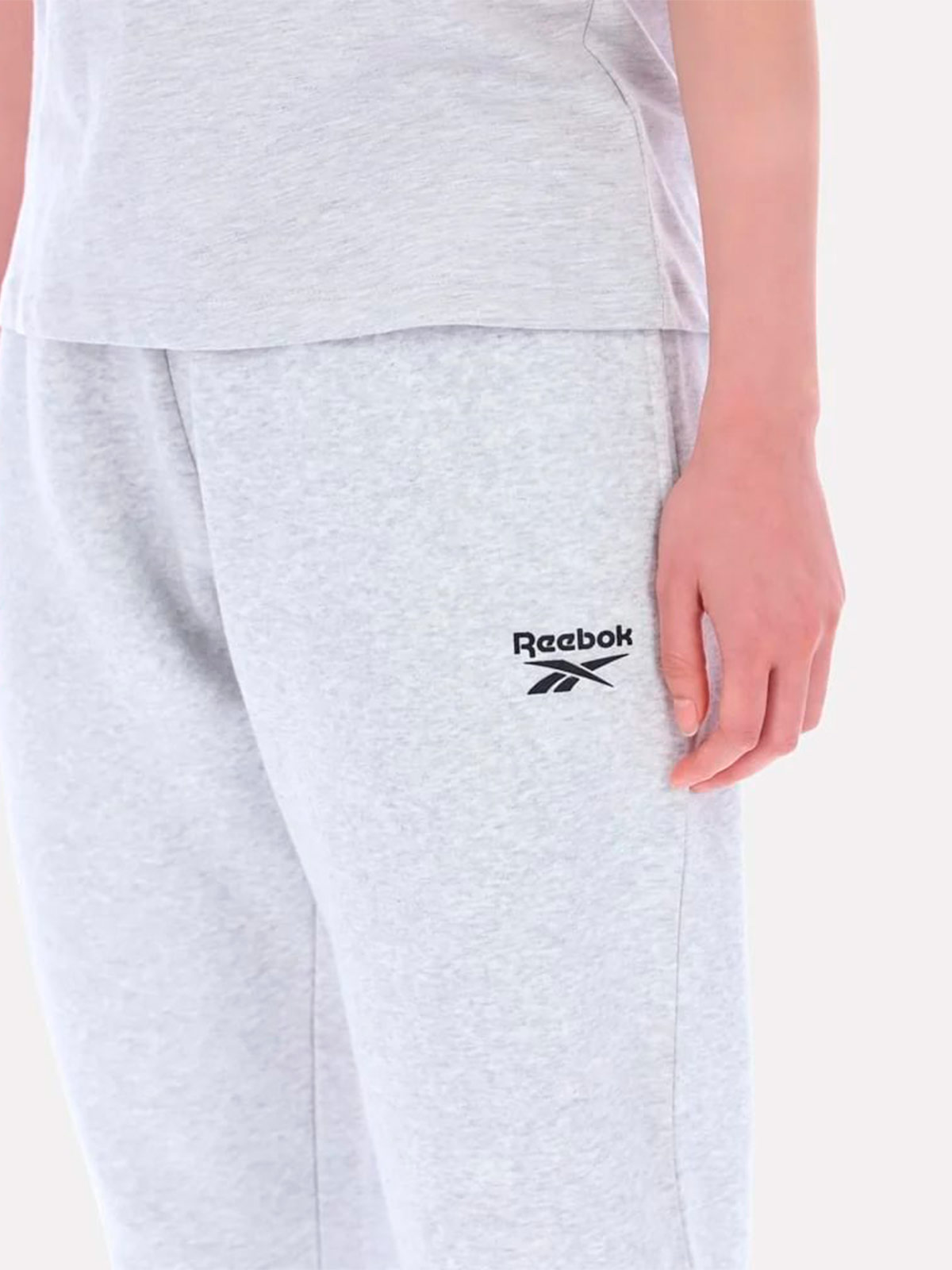PANTALÓN BUZO ALGODÓN MUJER REEBOK GRIS - 8