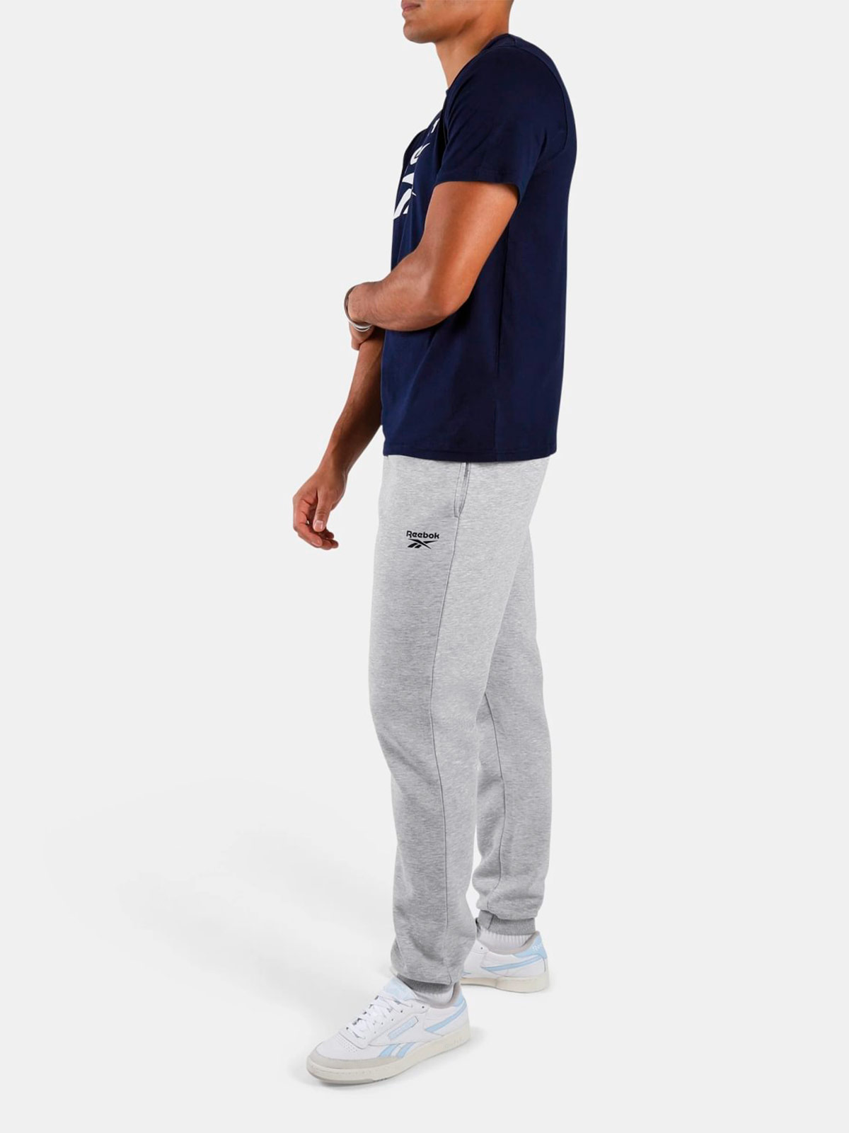PANTALÓN BUZO ALGODÓN HOMBRE REEBOK GRIS - 7