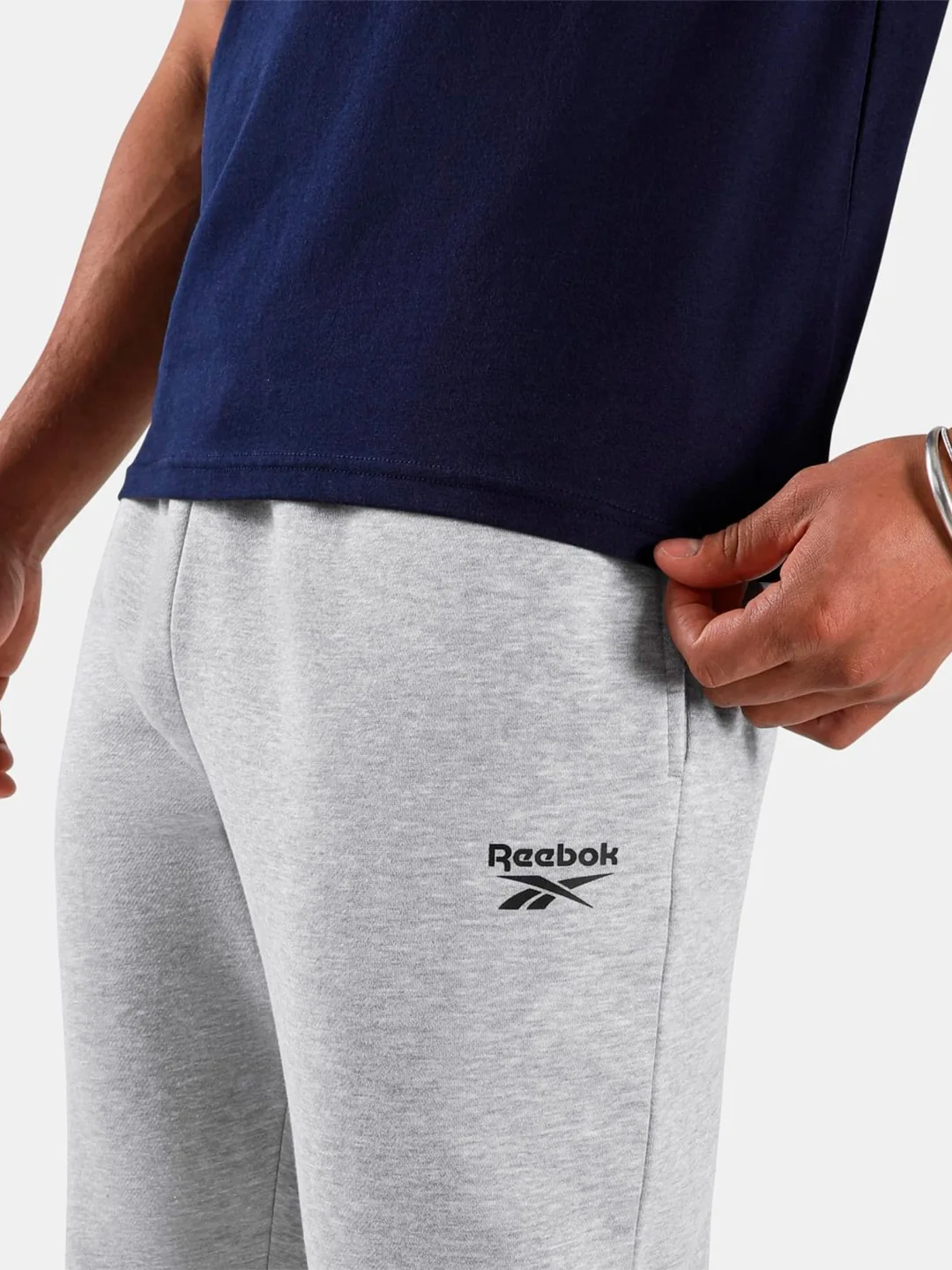 PANTALÓN BUZO ALGODÓN HOMBRE REEBOK GRIS - 12