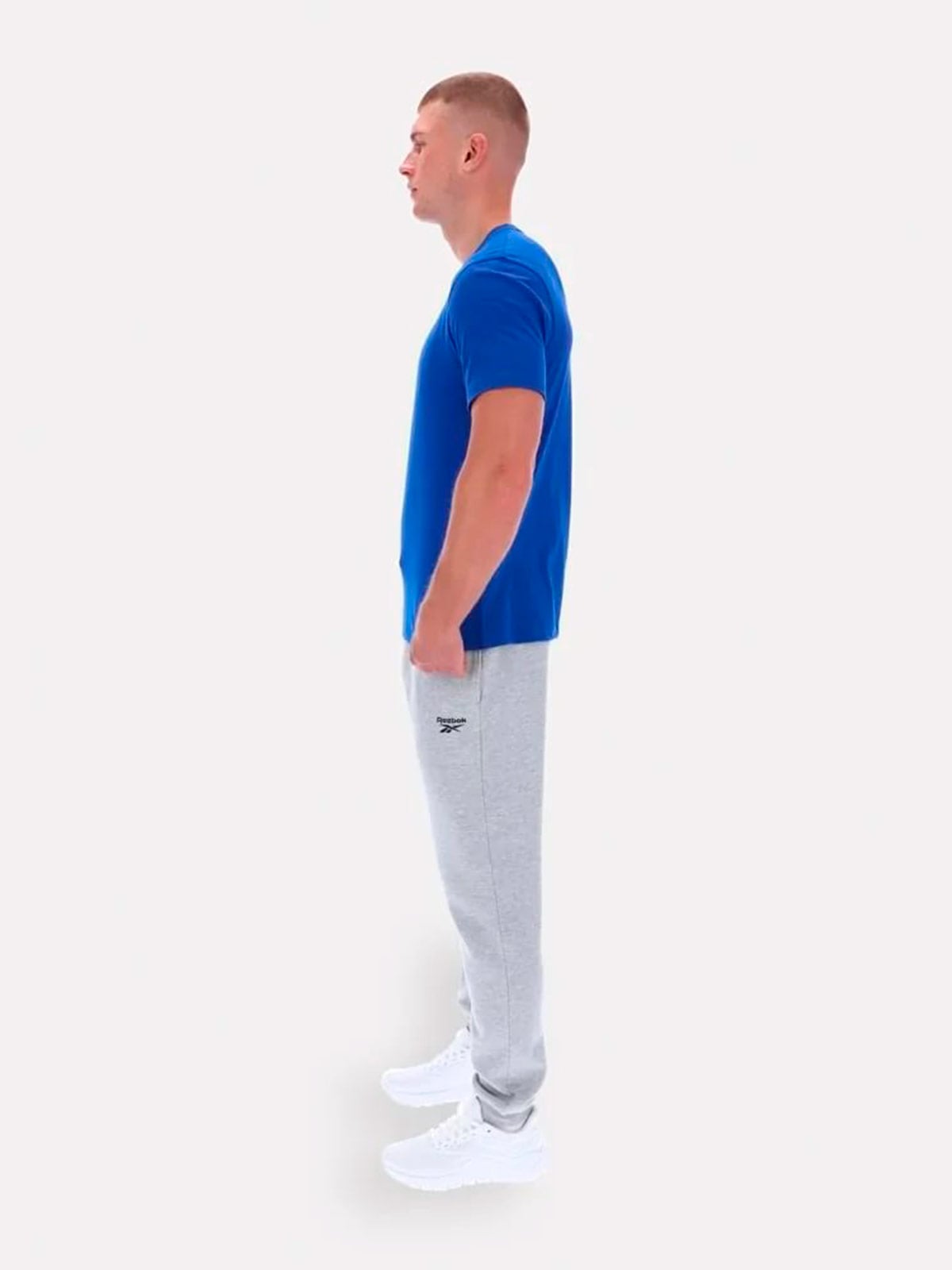 PANTALÓN BUZO ALGODÓN HOMBRE REEBOK GRIS - 9