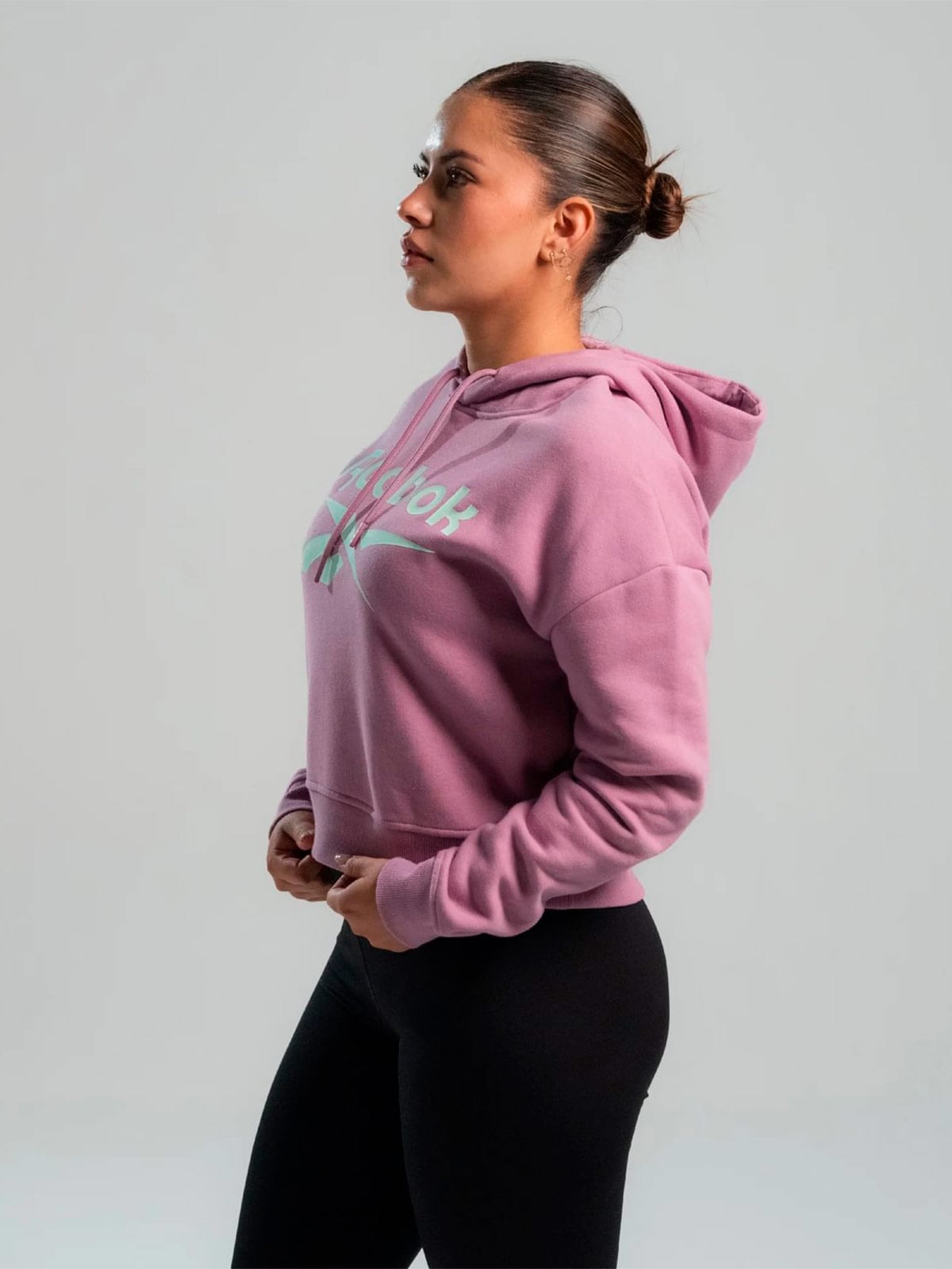 POLERA DEPORTIVA ALGODÓN MUJER REEBOK ROSADO BIG LOGO - 2