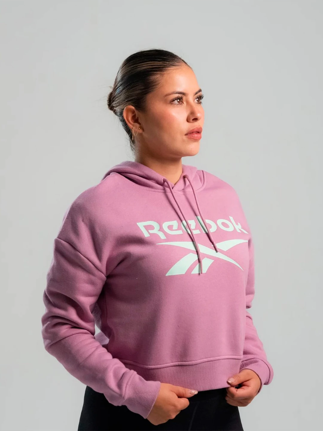 POLERA DEPORTIVA ALGODÓN MUJER REEBOK ROSADO BIG LOGO - 3