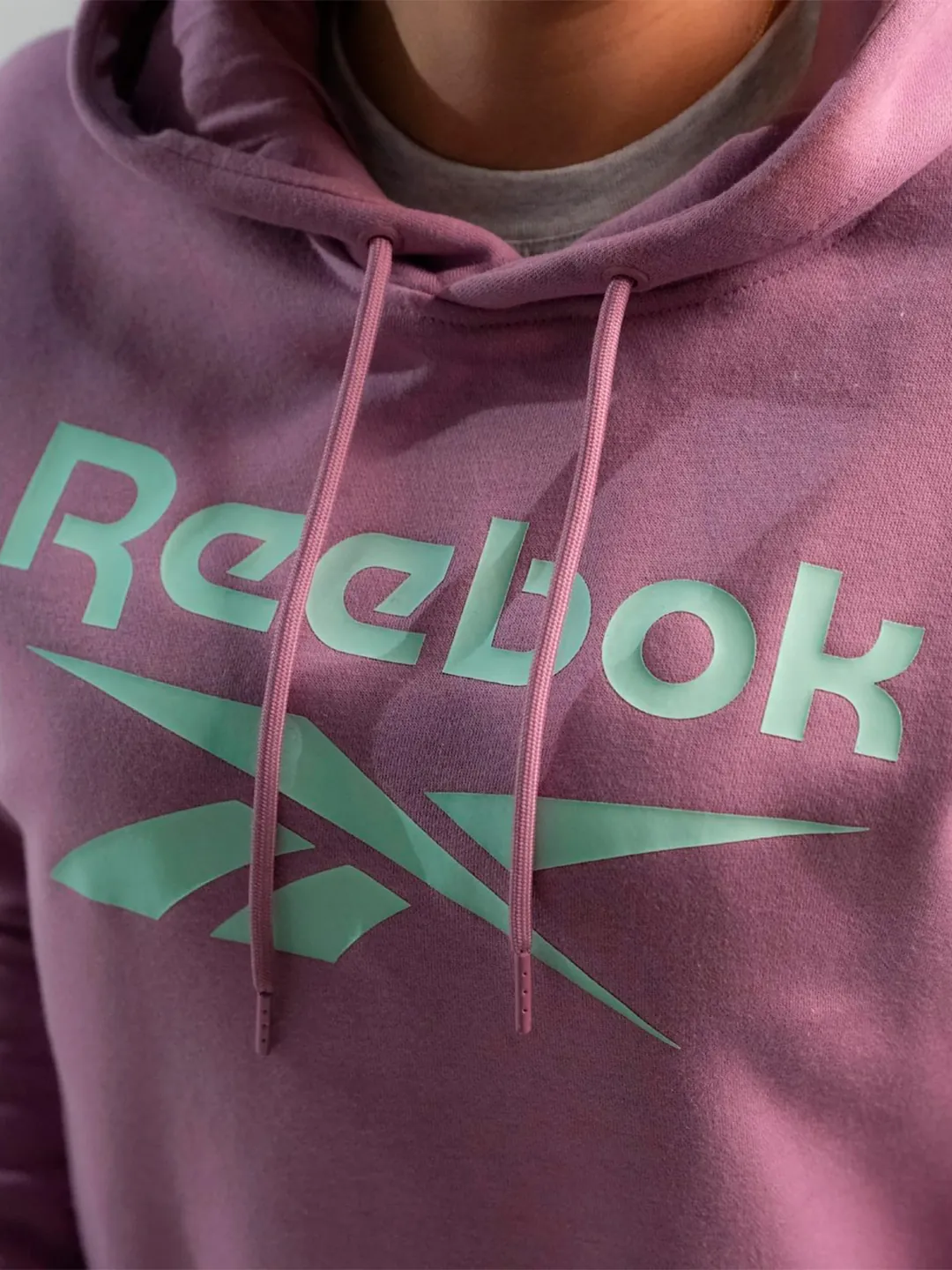 POLERA DEPORTIVA ALGODÓN MUJER REEBOK ROSADO BIG LOGO - 4