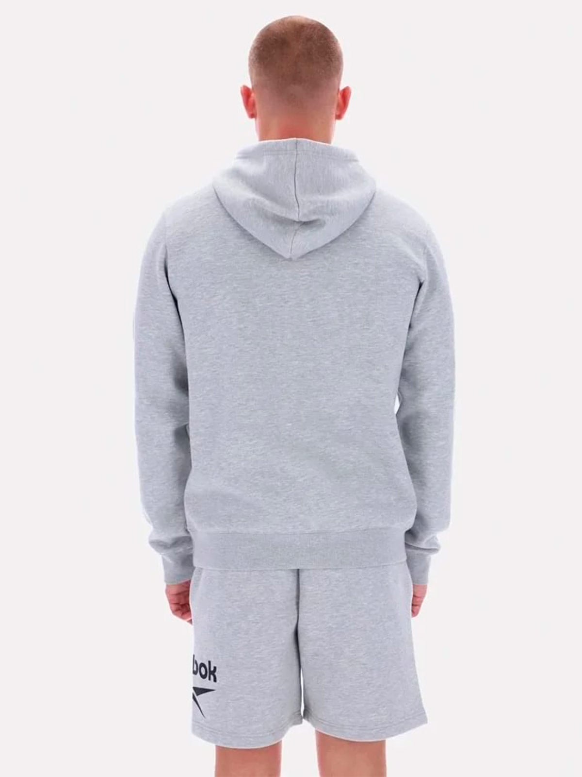 POLERA DEPORTIVA ALGODÓN HOMBRE REEBOK GRIS BIG LOGO - 2