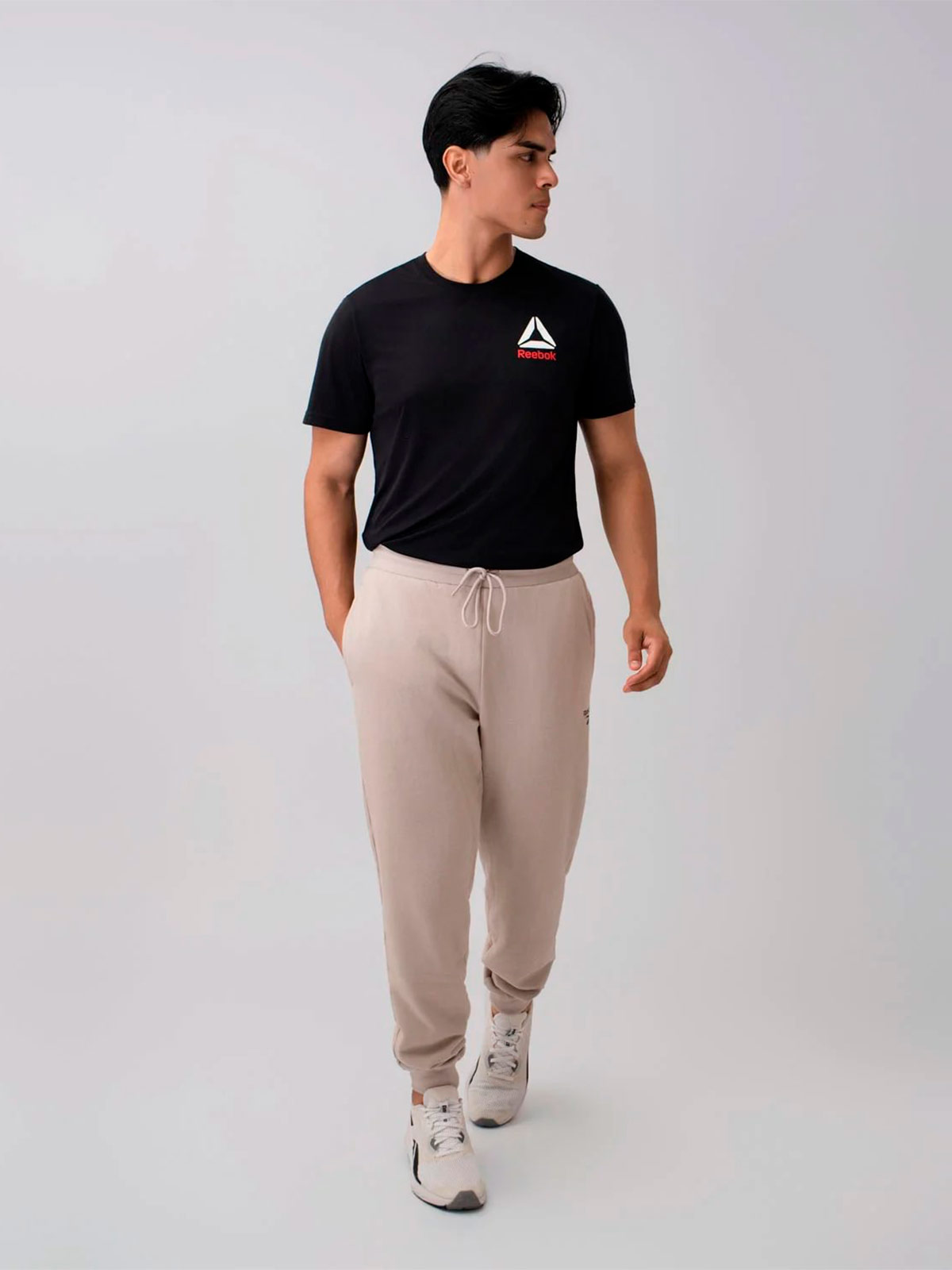 PANTALÓN BUZO ALGODÓN HOMBRE REEBOK GRIS CUFF PANT - 2