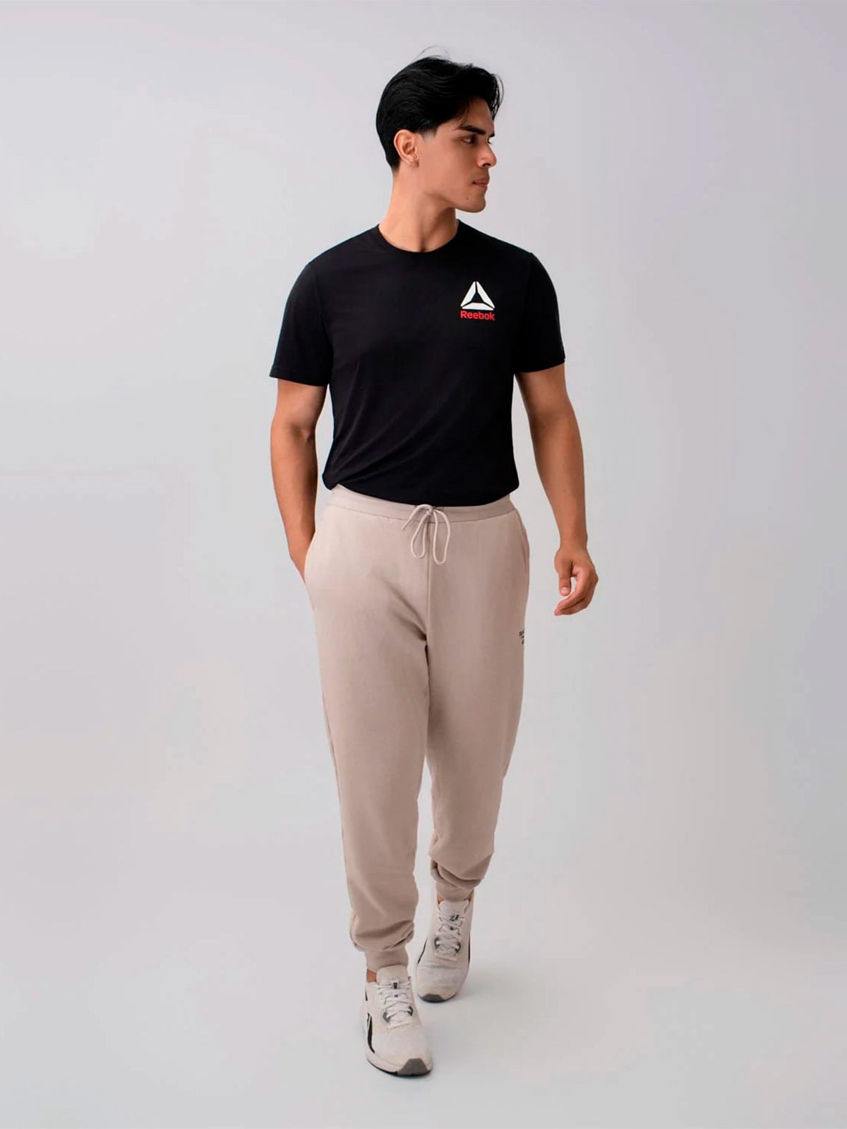 PANTALÓN BUZO ALGODÓN HOMBRE REEBOK GRIS CUFF PANT - 2