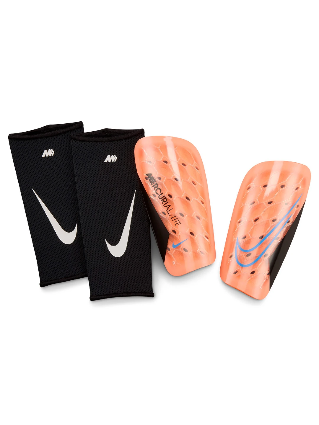 ESPINILLERAS UNISEX NIKE NARANJA MERCURIAL LITE - 1