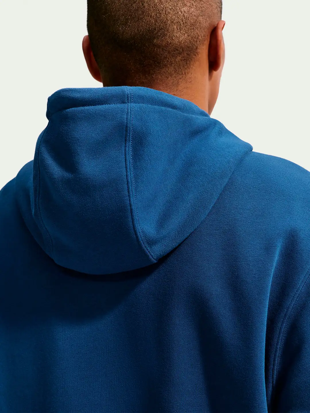 POLERA DEPORTIVA HOMBRE NIKE AZUL CLUB HOODIE - 5