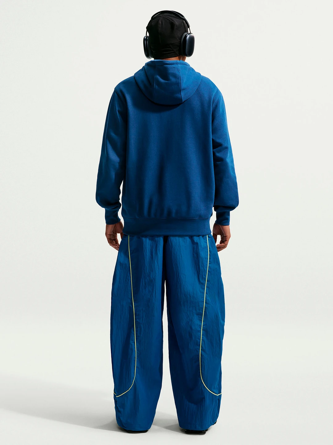 POLERA DEPORTIVA HOMBRE NIKE AZUL CLUB HOODIE - 2