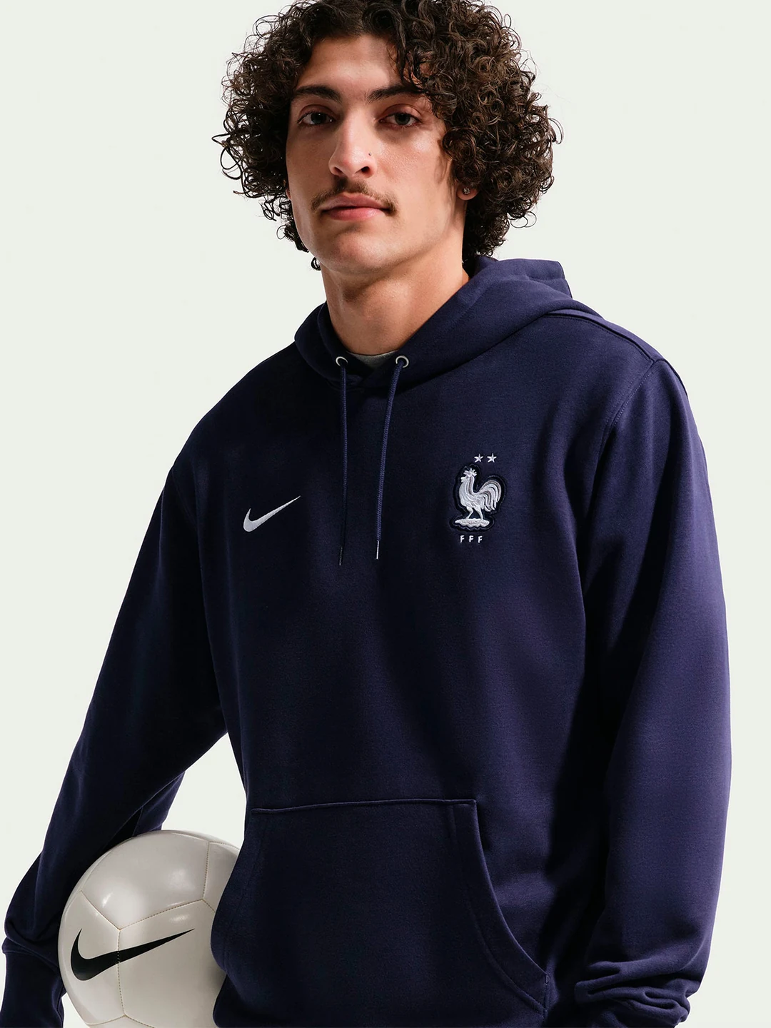 POLERA DEPORTIVA HOMBRE NIKE AZUL HOODIE - 4