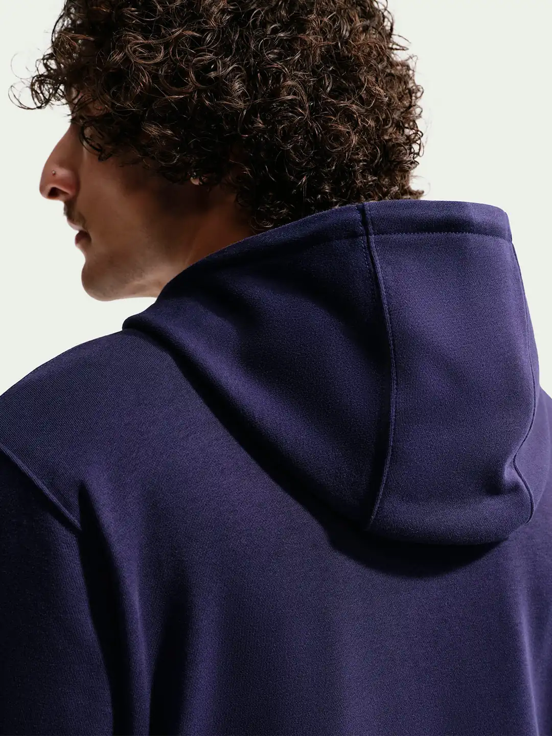 POLERA DEPORTIVA HOMBRE NIKE AZUL HOODIE - 5