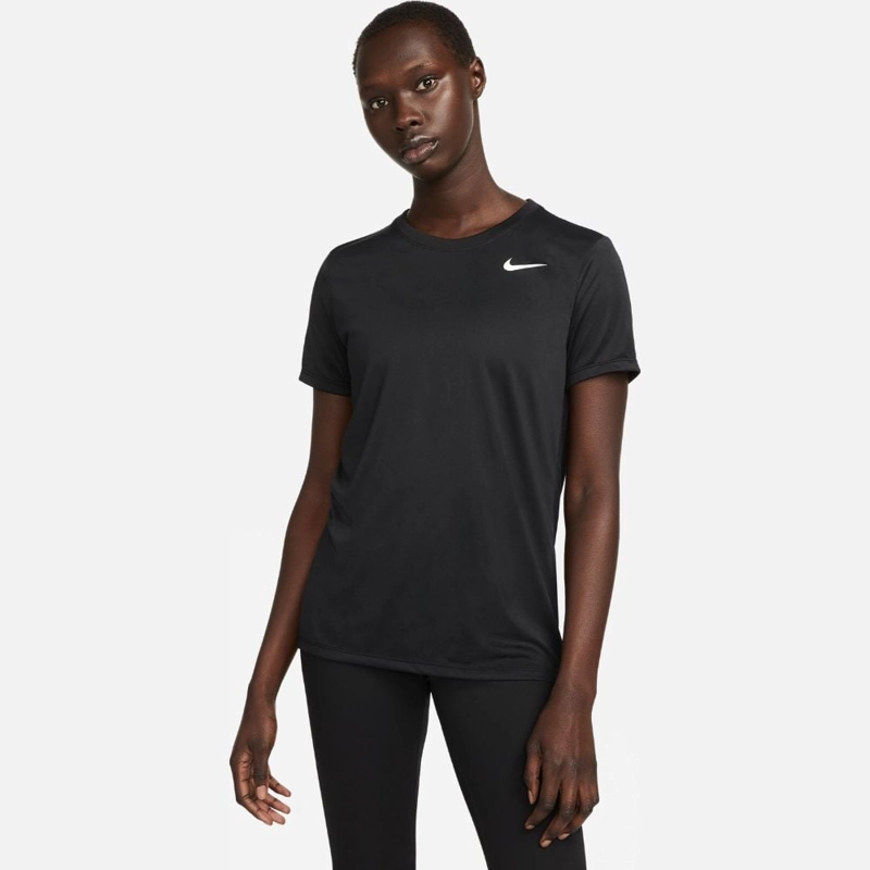 POLO DEPORTIVO MANGA CORTA MUJER NIKE NEGRO W NK DF TEE RLGD LBR - 1