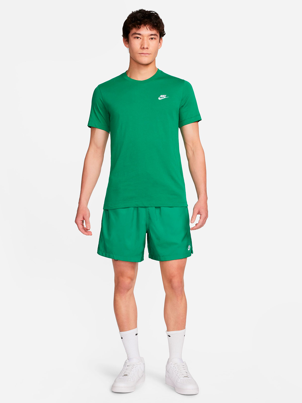 POLO DEPORTIVO MANGA CORTA HOMBRE NIKE VERDE CLUB - 4