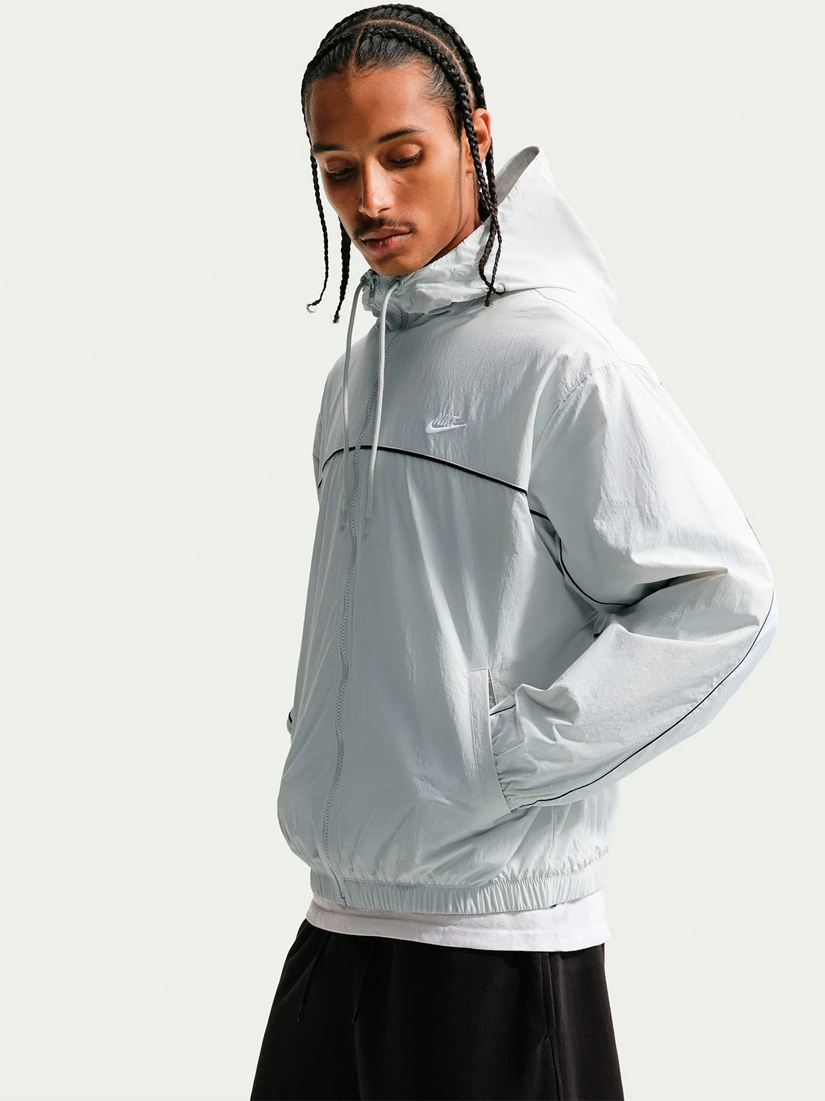 CASACA DEPORTIVA HOMBRE NIKE GRIS CLUB ATHLETE - 5