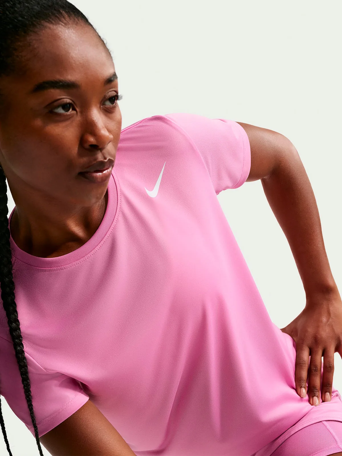 POLO DEPORTIVO MUJER NIKE MORADO DRIFIT - 3