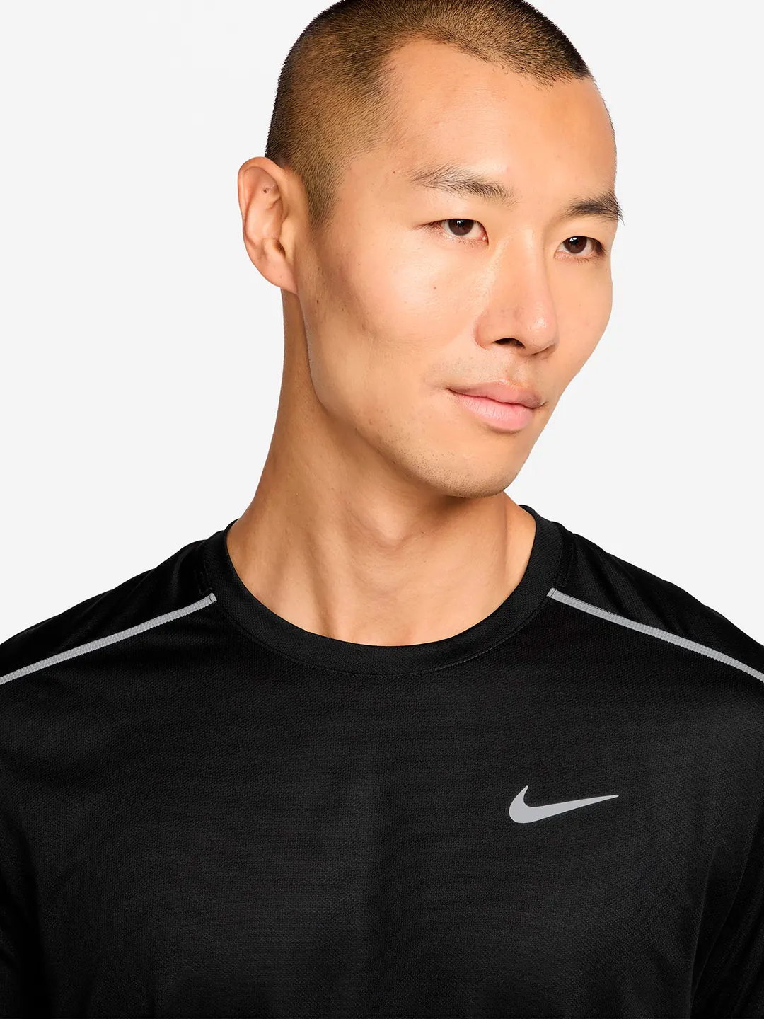 CAMISETA DEPORTIVA HOMBRE NIKE NEGRO UV MILER - 1