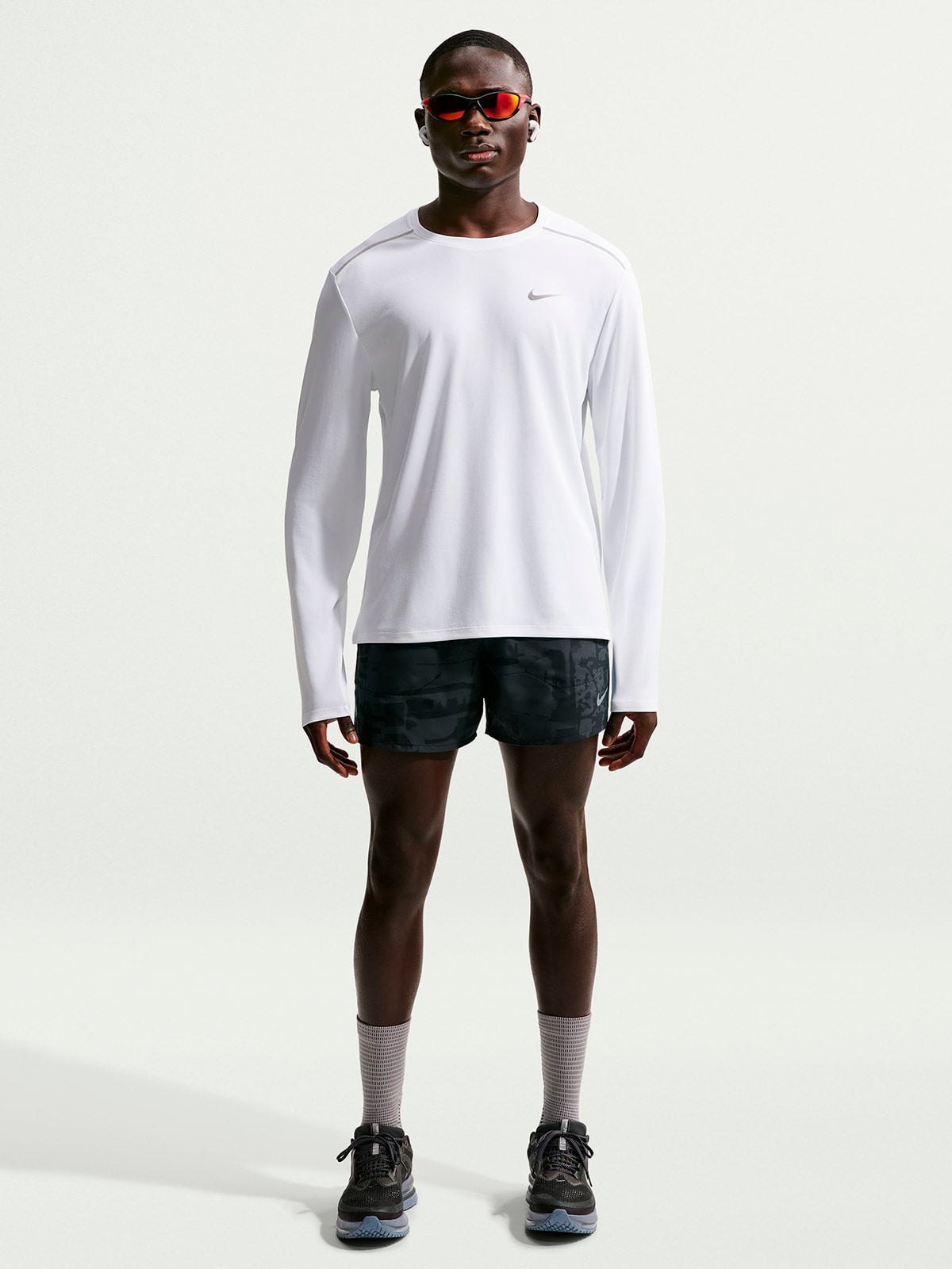 POLO DEPORTIVO MANGA LARGA HOMBRE NIKE BLANCO UV MILER - 3