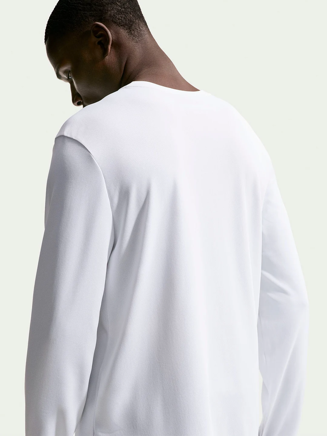 POLO DEPORTIVO MANGA LARGA HOMBRE NIKE BLANCO UV MILER - 5