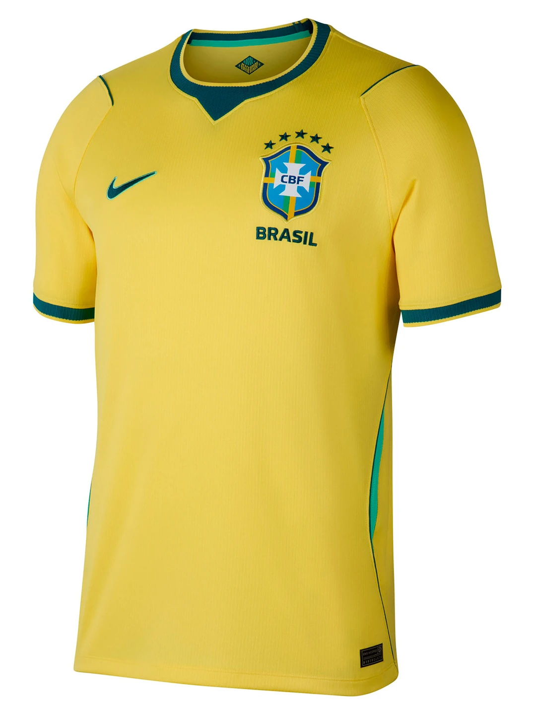 CAMISETA DEPORTIVA HOMBRE NIKE AMARILLO BRASIL - 1