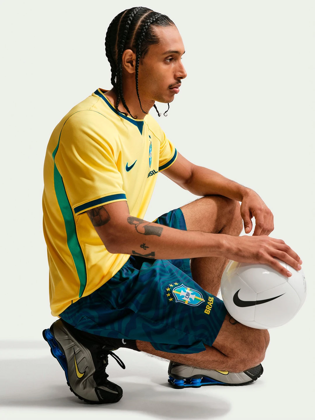 CAMISETA DEPORTIVA HOMBRE NIKE AMARILLO BRASIL - 3