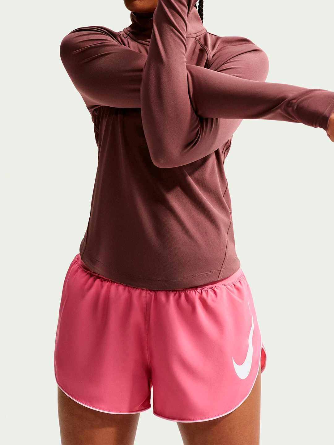 SHORT DEPORTIVO MUJER NIKE ROSADO TEMPO SWOOSH - 3