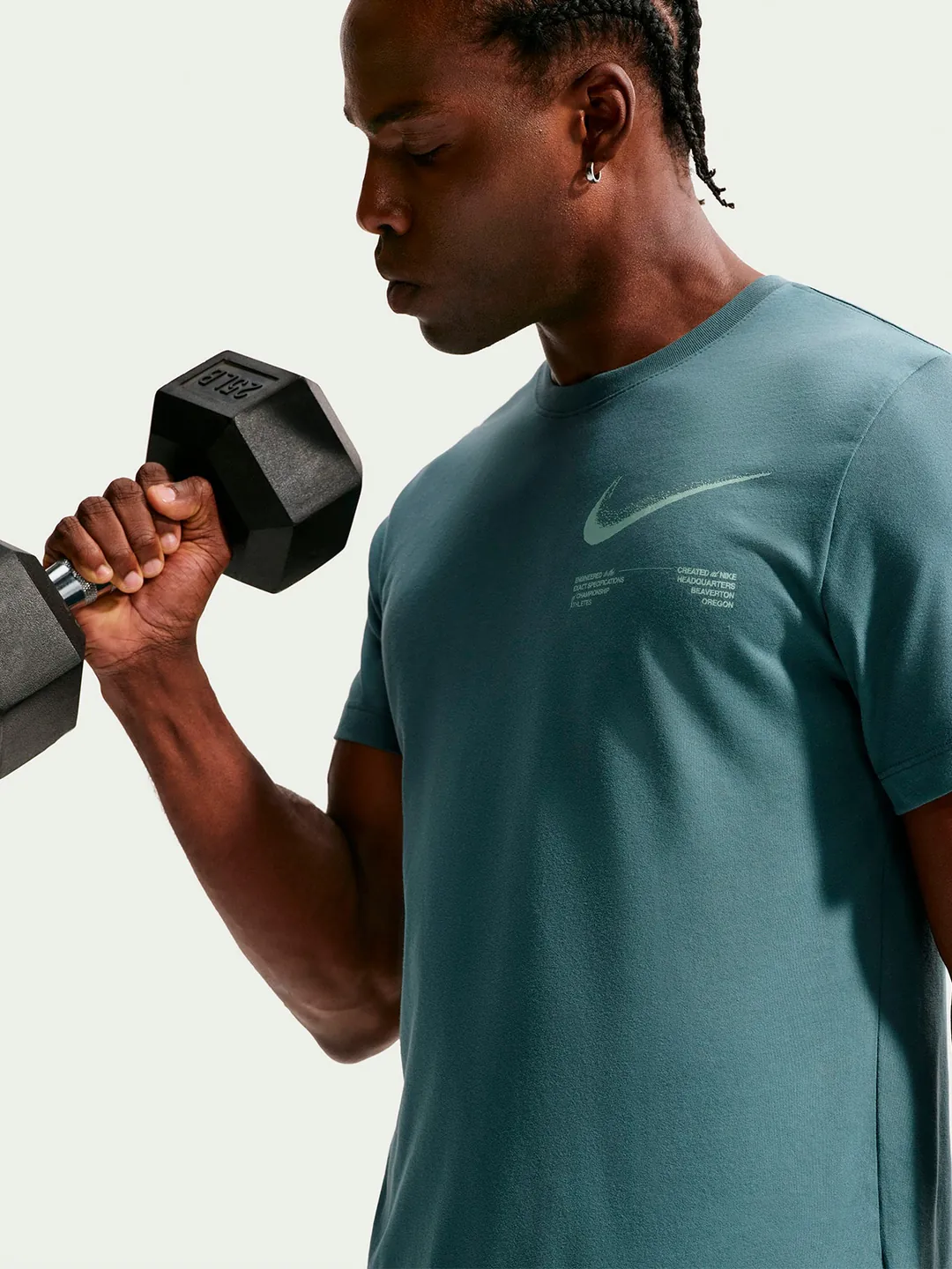 CAMISETA DEPORTIVA HOMBRE NIKE VERDE - 4