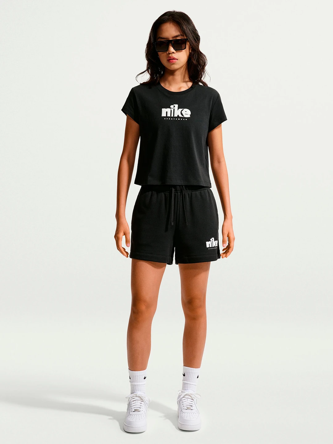 CAMISETA DEPORTIVA MUJER NIKE NEGRO CLUB - 4