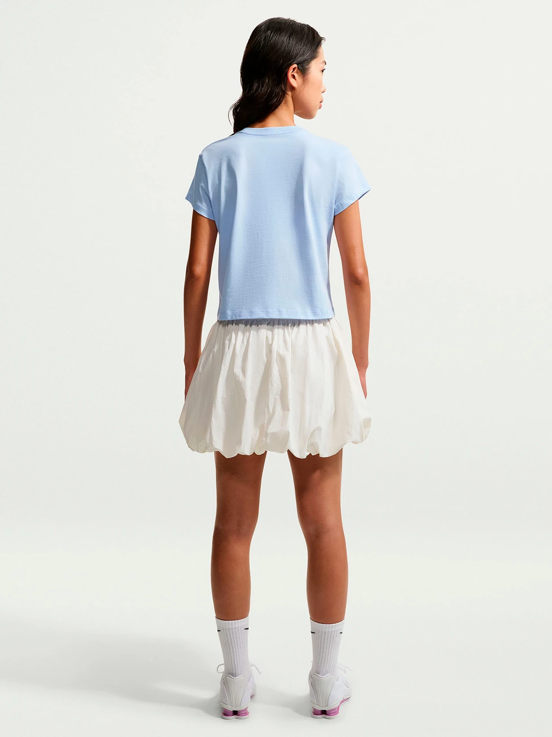 CAMISETA DEPORTIVA MUJER NIKE CELESTE CLUB - 2