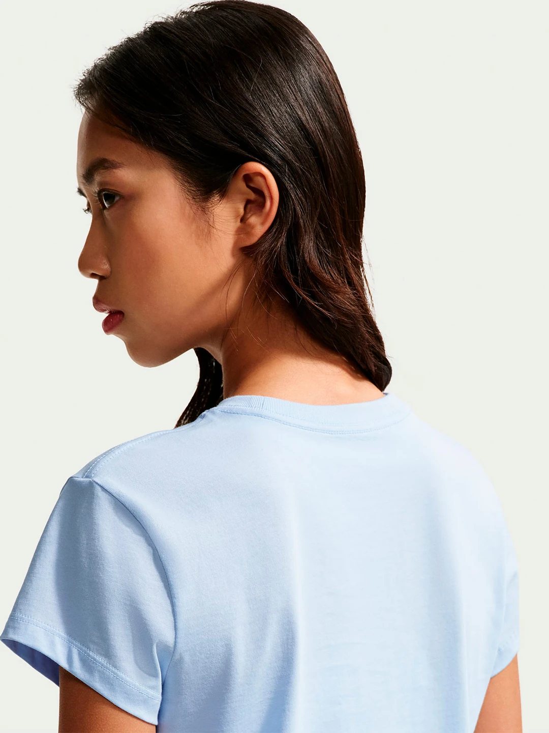 CAMISETA DEPORTIVA MUJER NIKE CELESTE CLUB - 5