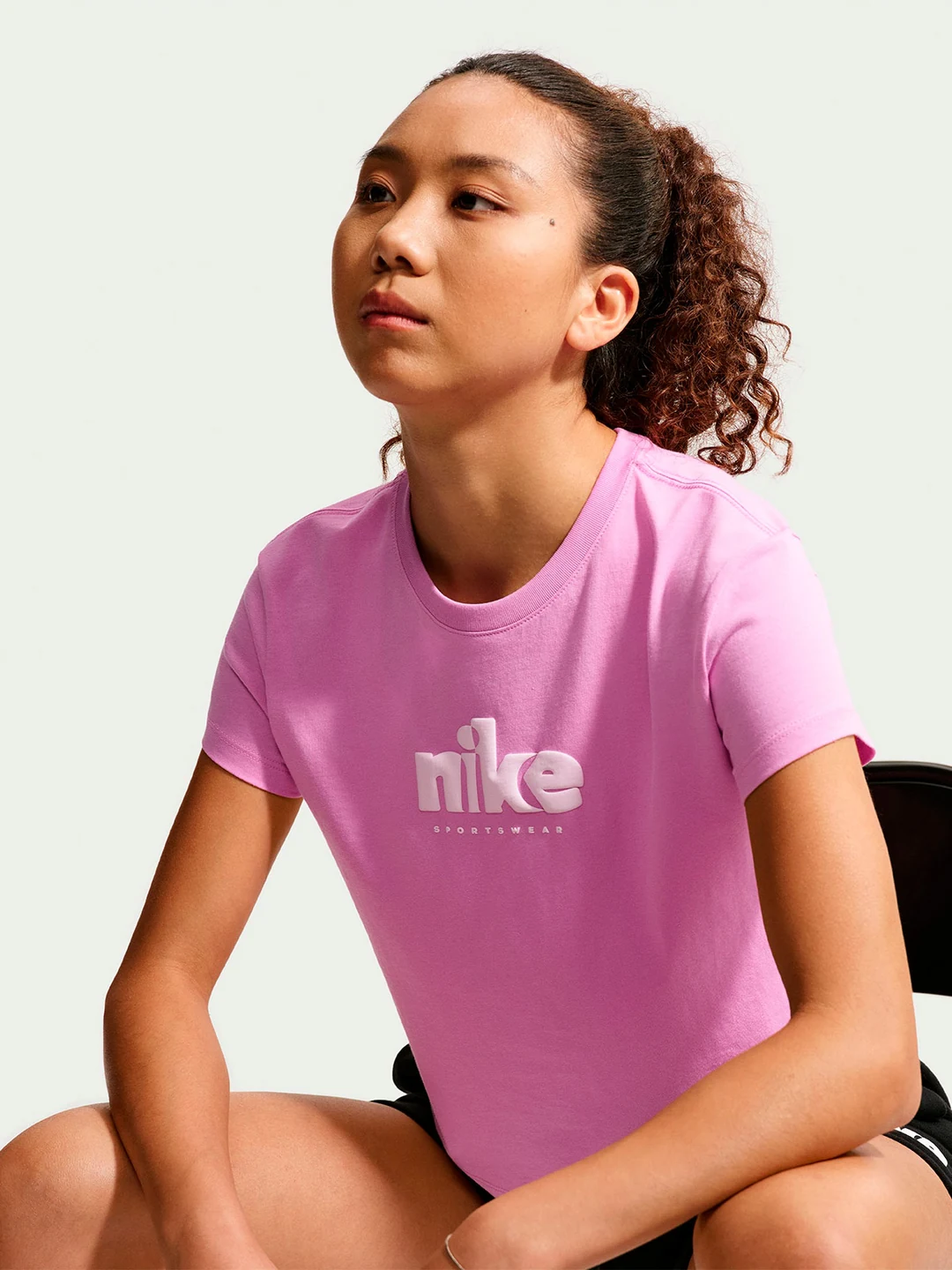 CAMISETA DEPORTIVA MUJER NIKE VIOLETA CLUB - 5