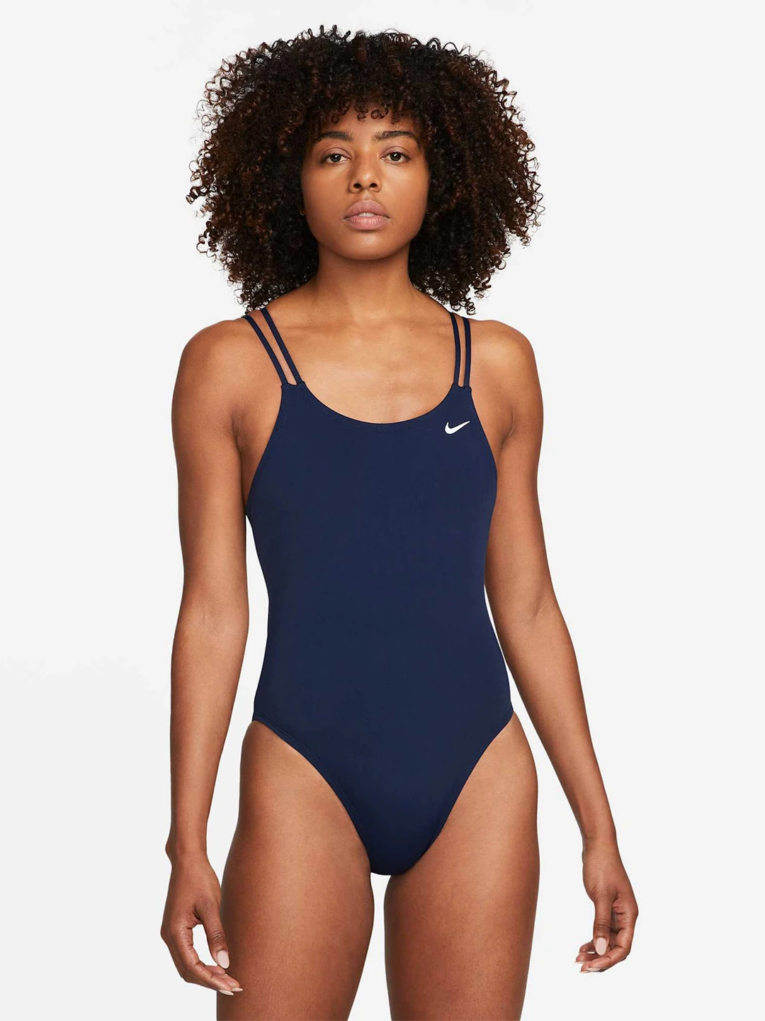 BAÑADOR MUJER NIKE AZUL CUTOUT - 1