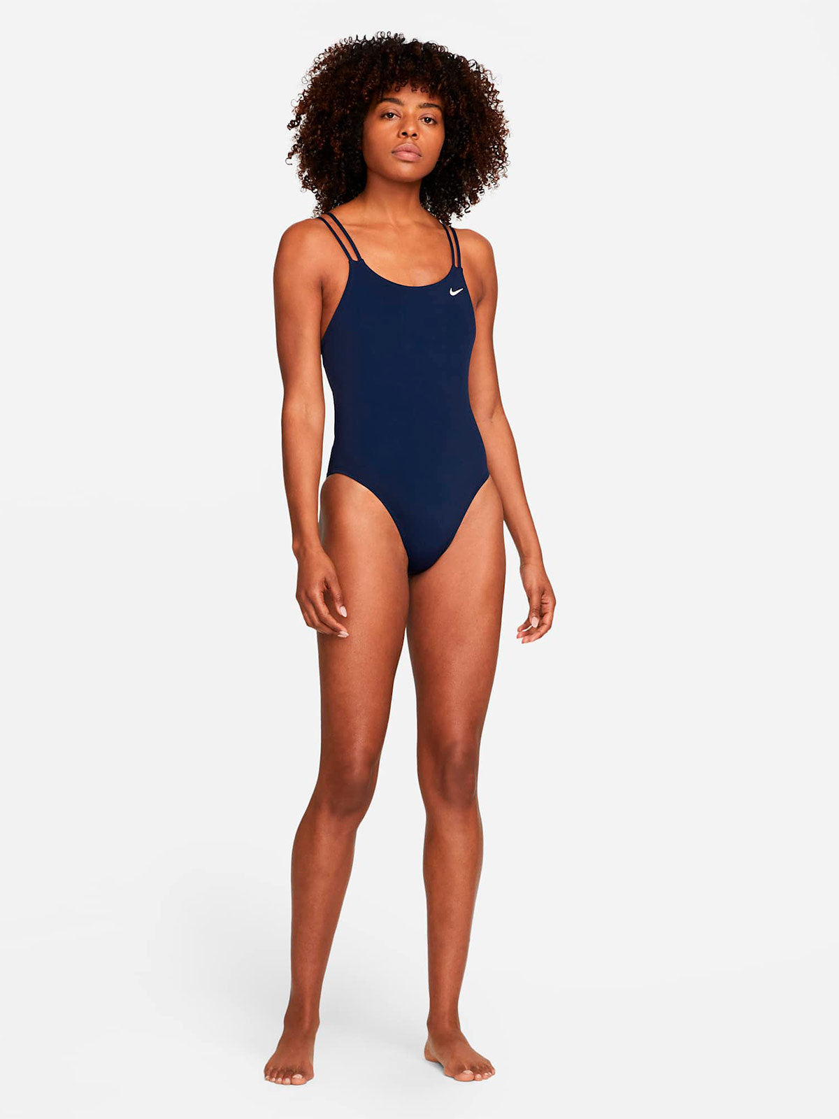 BAÑADOR MUJER NIKE AZUL CUTOUT - 4