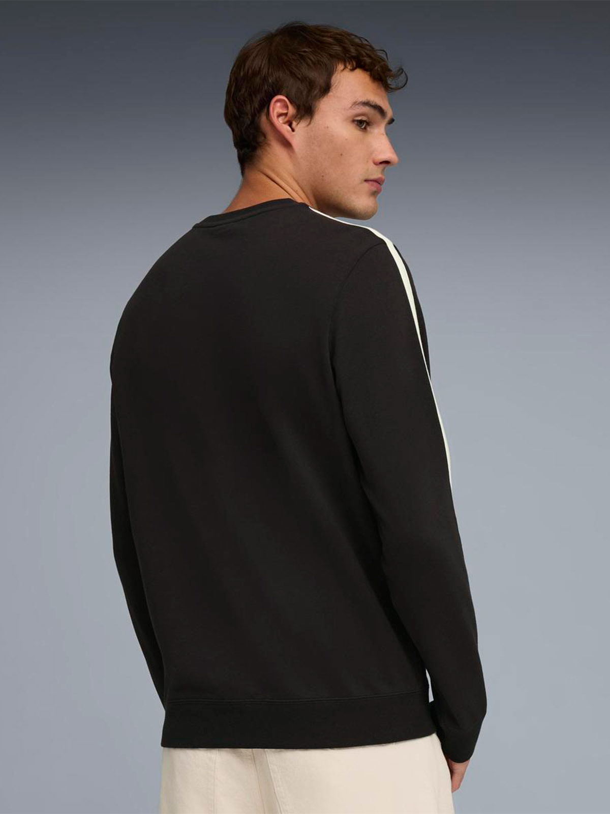 POLERA HOMBRE PUMA NEGRO ELEVATED CREW - 4