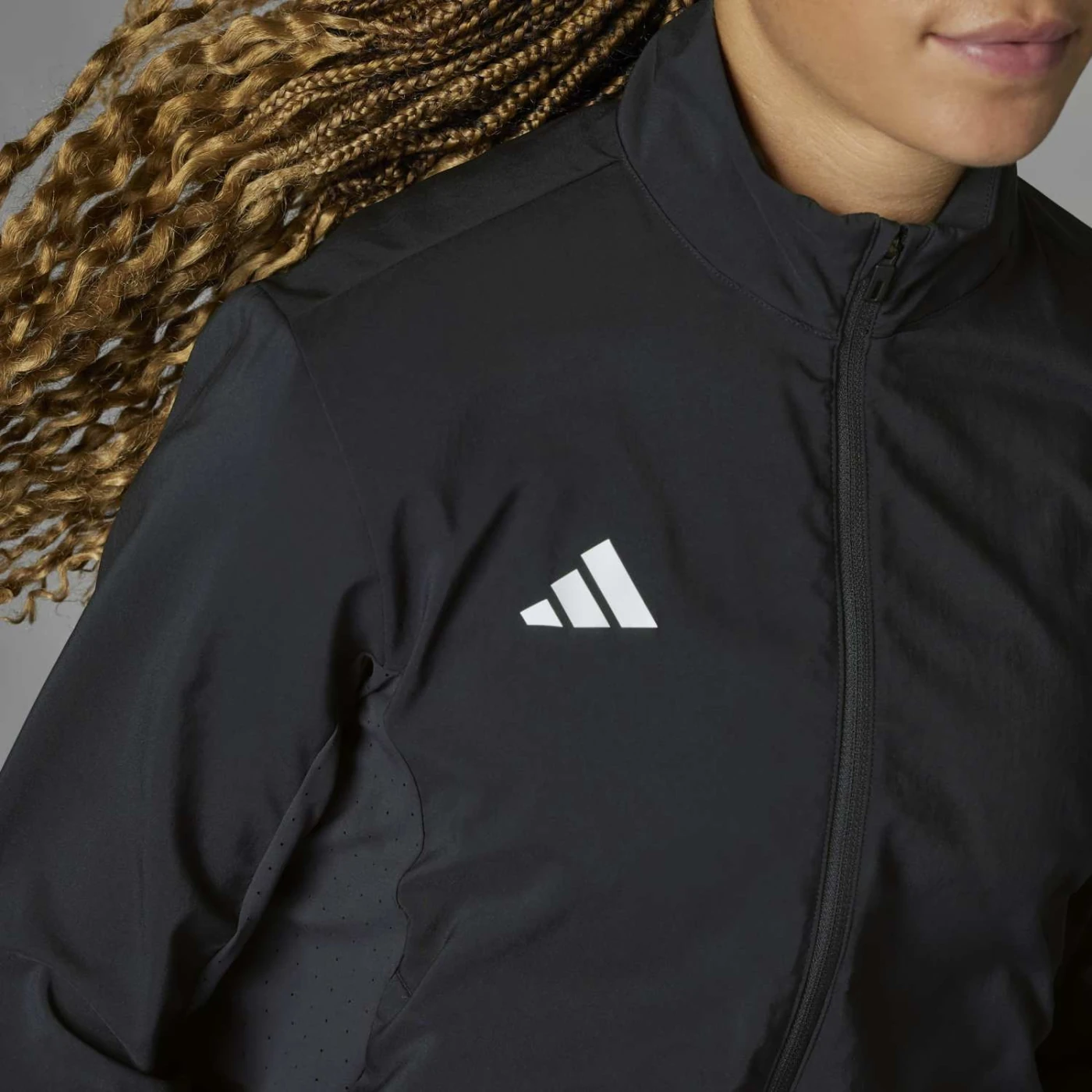 CASACA HOMBRE ADIDAS NEGRO RUNNING ADIZERO - 5