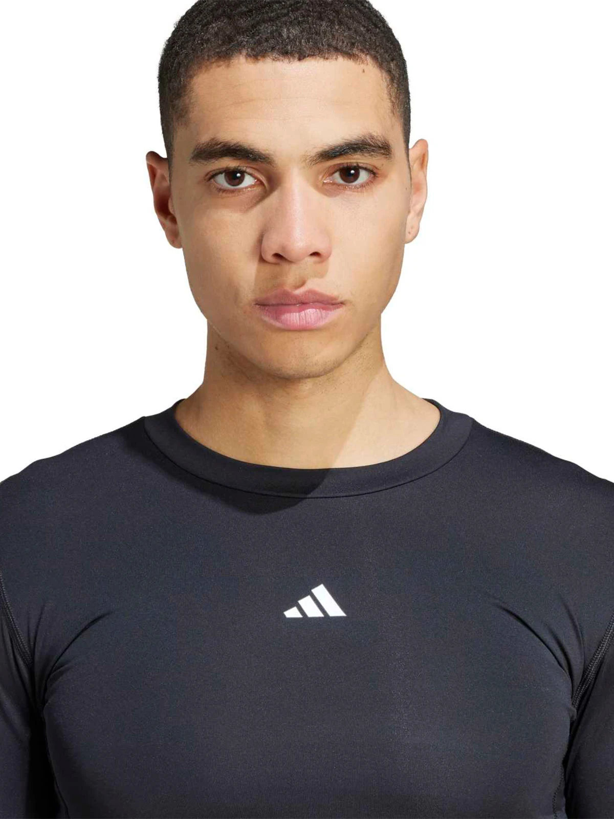 POLO MANGA LARGA HOMBRE ADIDAS NEGRO TECHFIT - 4