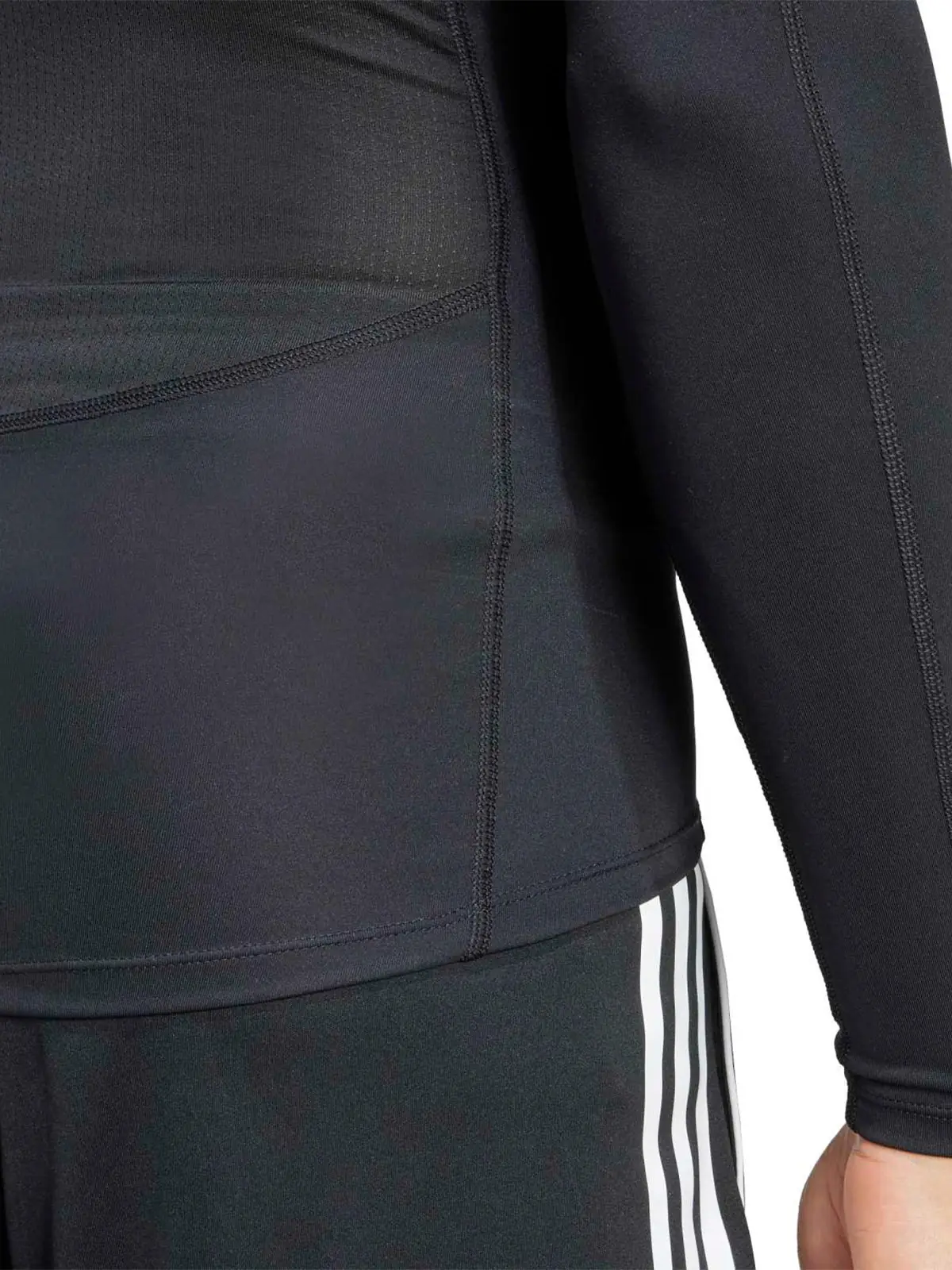 POLO MANGA LARGA HOMBRE ADIDAS NEGRO TECHFIT - 5