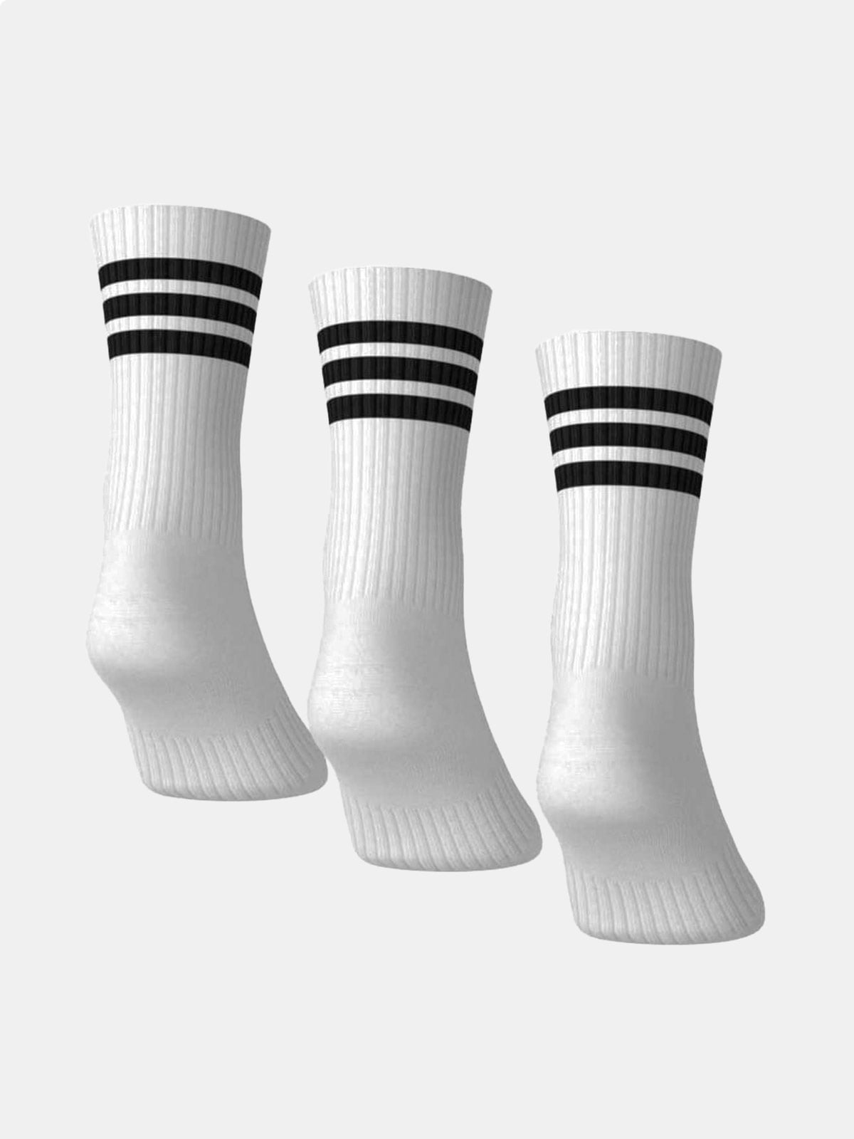 MEDIAS ADIDAS CLÁSICAS 3 TIRAS BLANCO - 3