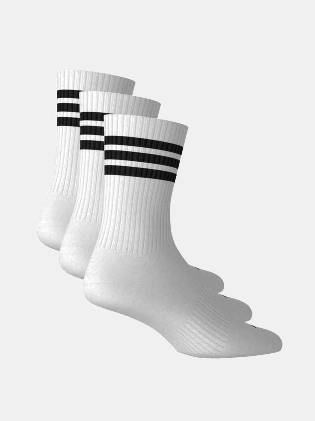 MEDIAS ADIDAS CLÁSICAS 3 TIRAS BLANCO - 4