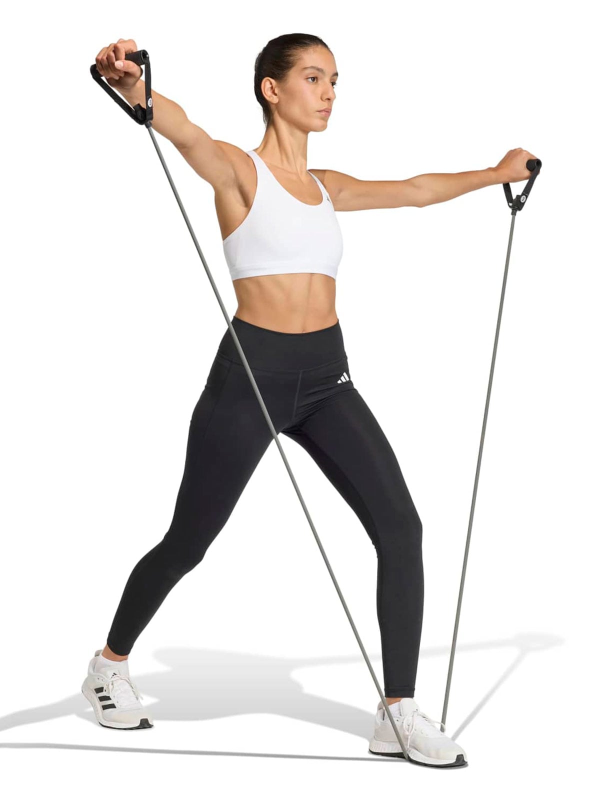 TOP DEPORTIVO MUJER ADIDAS BLANCO OPTIME ESSENTIALS - 3